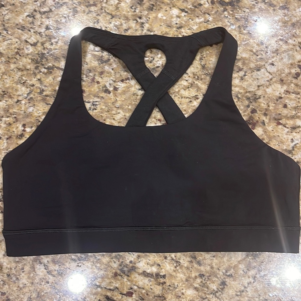 Lululemon Black Sports Bra Size 10